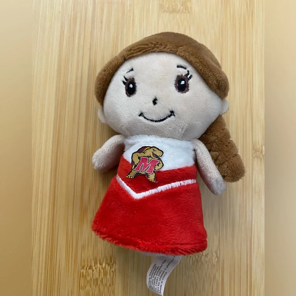 NCAA Maryland Terrapins Terps Plush Cheerleader Doll Stuffed Animal